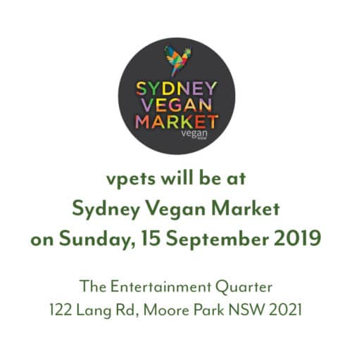 vpets at Sydney Vegan Market – Sunday, 15 September 2019