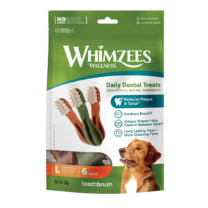 Whimzees Toothbrush Star Dog Dental Treats