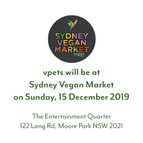 vpets at Sydney Vegan Market – Sunday, 15 December 2019