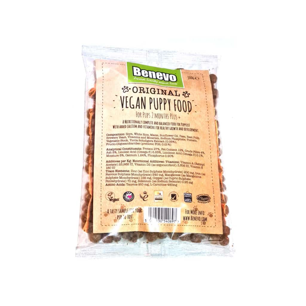 Benevo Original Vegan Puppy Food Sample vpets
