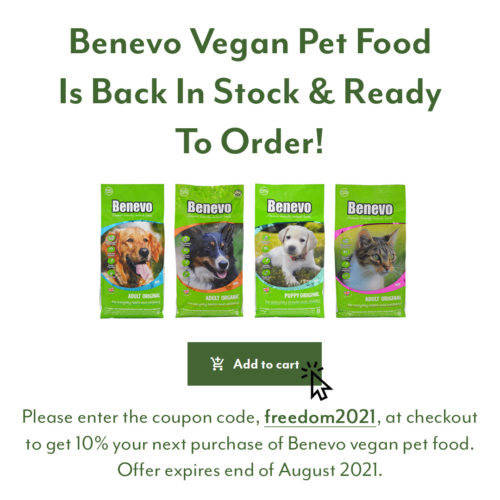 Benevo Vegan Pet Food Is Ready To Order